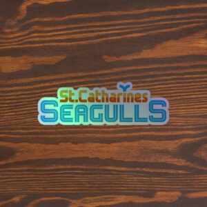 St. Catharines Seagulls Wordmark Holographic Stickers